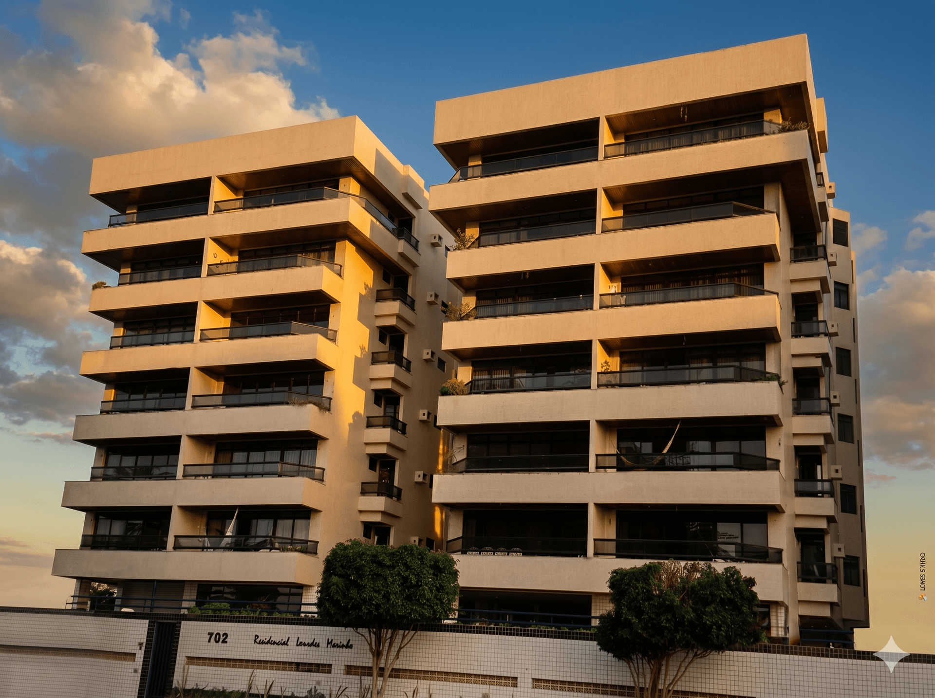 Fachada do Residencial Lourdes Marinho em Natal RN